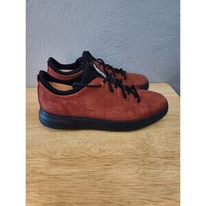 Samuel Hubbard Flight Mens Size 9 Low-Top Rust Nubuck Lace-Up Sneakers